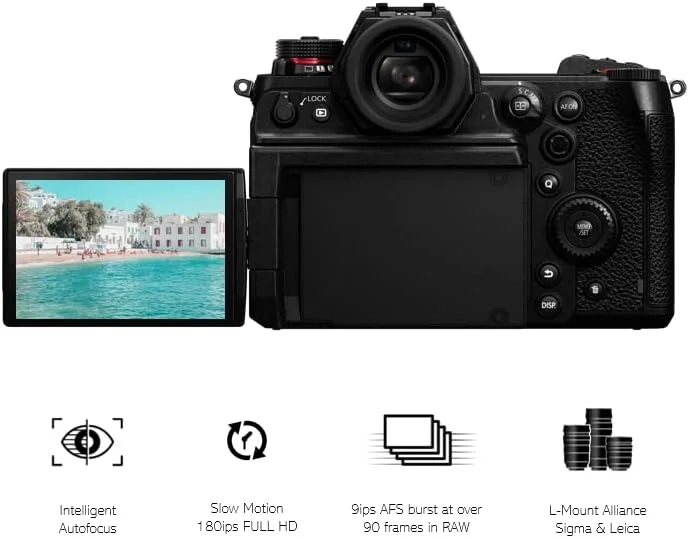 دوربین بدون آینه فول فریم پاناسونیک مدل DC-S1HE-K S1H، مشکی، پاناسونیک LUMIX S1H (فقط بدنه)، سایز کامل