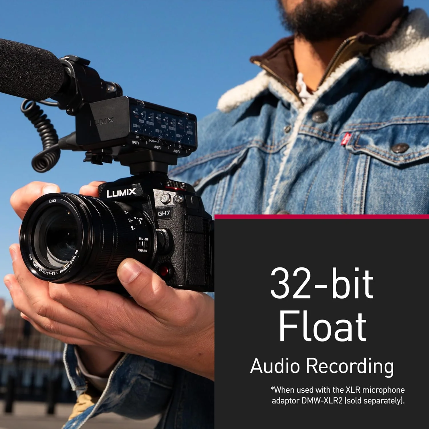 دوربین پاناسونیک لومیکس DC-GH7E میکرو فور تردهای، 25.2 مگاپیکسل، Open Gate، فیلمبرداری C4K/4K 4:2:2 60/50p، فوکوس خودکار هیبریدی فازی، Active IS، LUT، صدای 32 بیتی شناور، منظره یاب OLED، مانیتور چرخان، مشکی