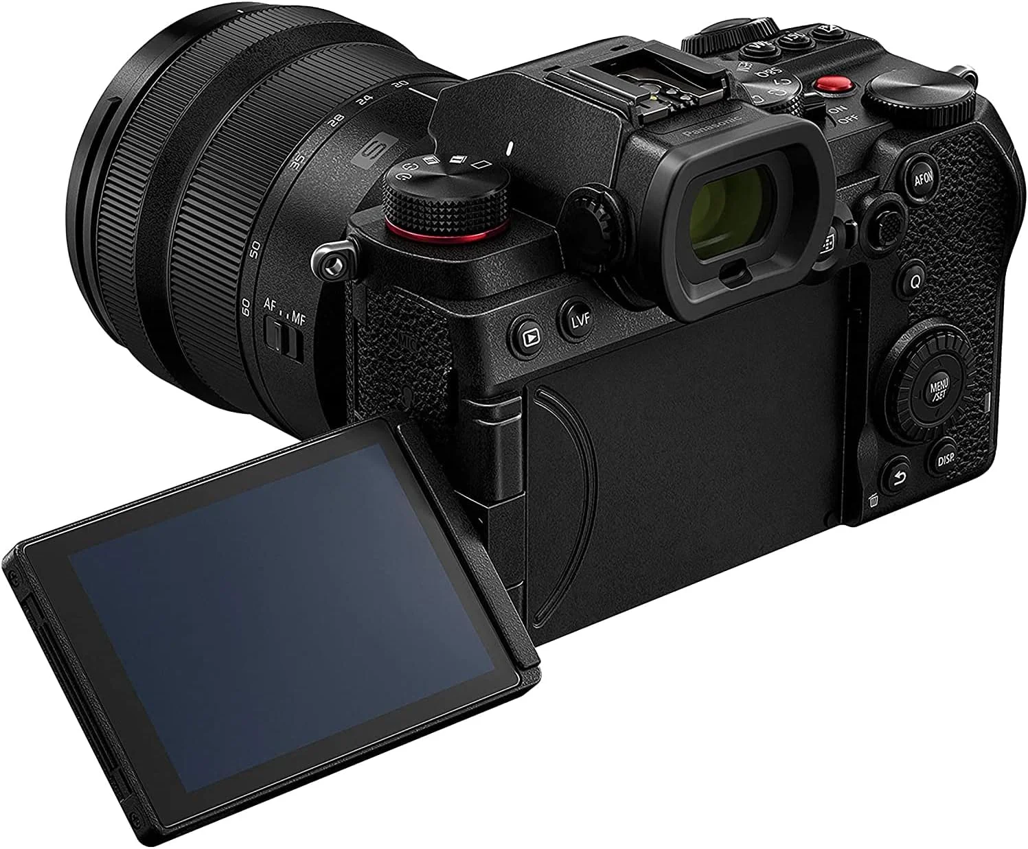 دوربین بدون آینه فول فریم پاناسونیک LUMIX DC-S5 S5، ضبط ویدئو 4K 60P با صفحه نمایش چرخان و Wi-Fi، لرزشگیر 5 محوره دوگانه، (مشکی)، به همراه بسته باتری اضافی