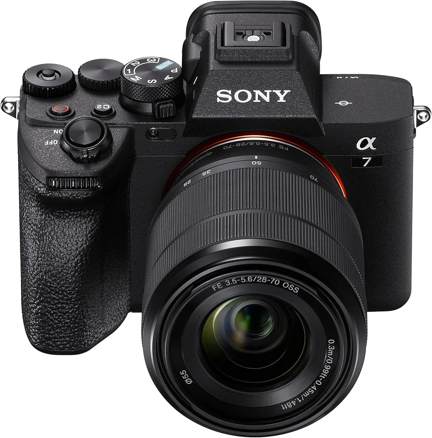 دوربین عکاسی بدون آینه فول فریم Sony Alpha 7 IV، سنسور تصویر Exmor R CMOS با نور پس زمینه 33 مگاپیکسلی، ILCE-7M4K، به همراه لنز زوم 28-70 میلی‌متری