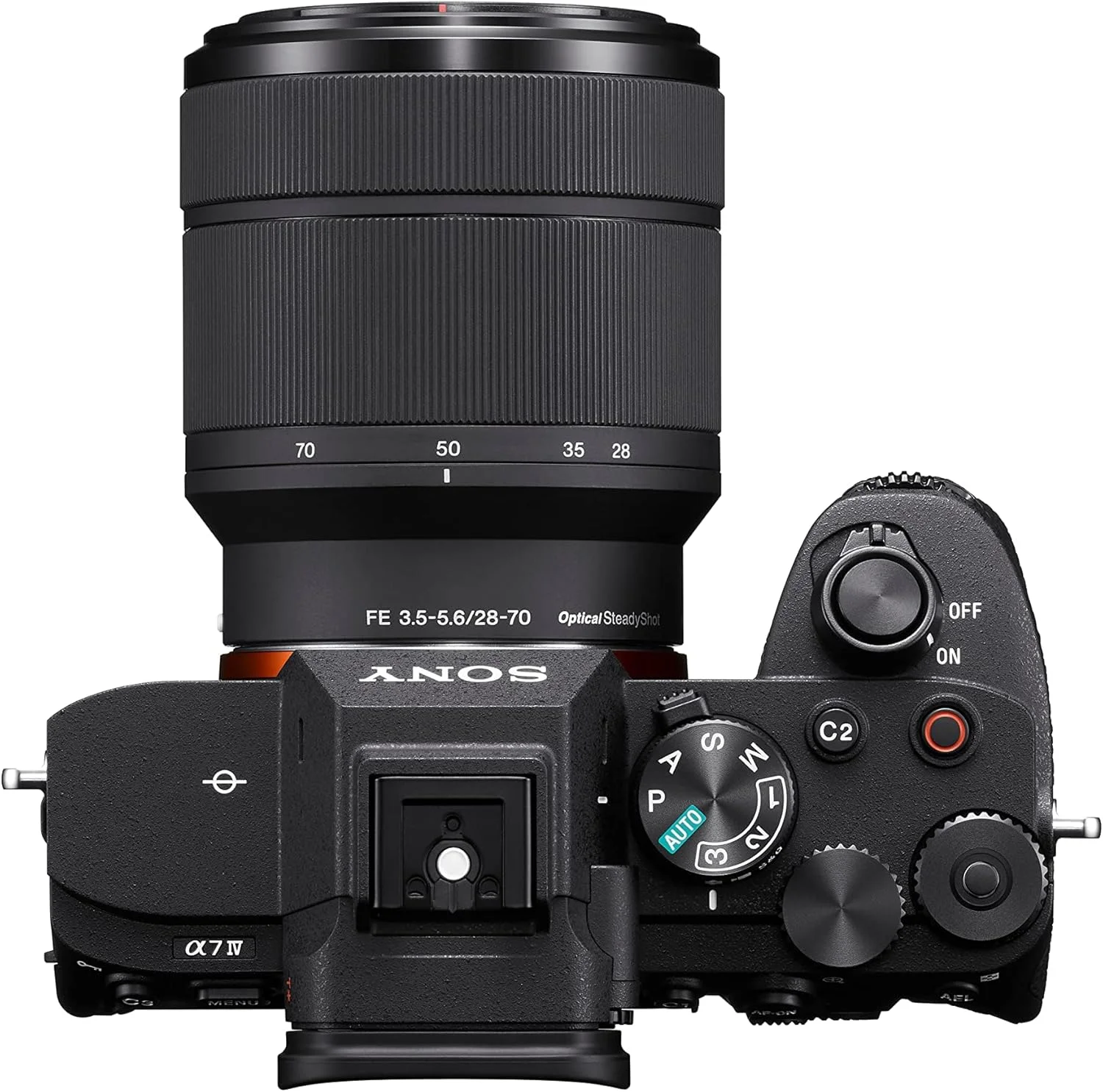 دوربین عکاسی بدون آینه فول فریم Sony Alpha 7 IV، سنسور تصویر Exmor R CMOS با نور پس زمینه 33 مگاپیکسلی، ILCE-7M4K، به همراه لنز زوم 28-70 میلی‌متری