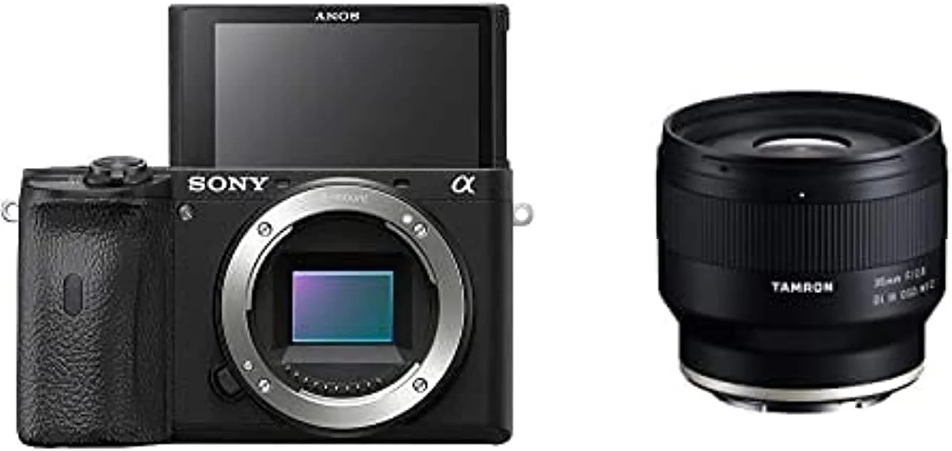 دوربین بدون آینه سونی آلفا A6600 | مشکی | Ilce-6600 به همراه لنز Tamron 35Mm F/2.8 Di Iii Osd M1:2 برای Sony Full Frame/Aps-C E-Mount