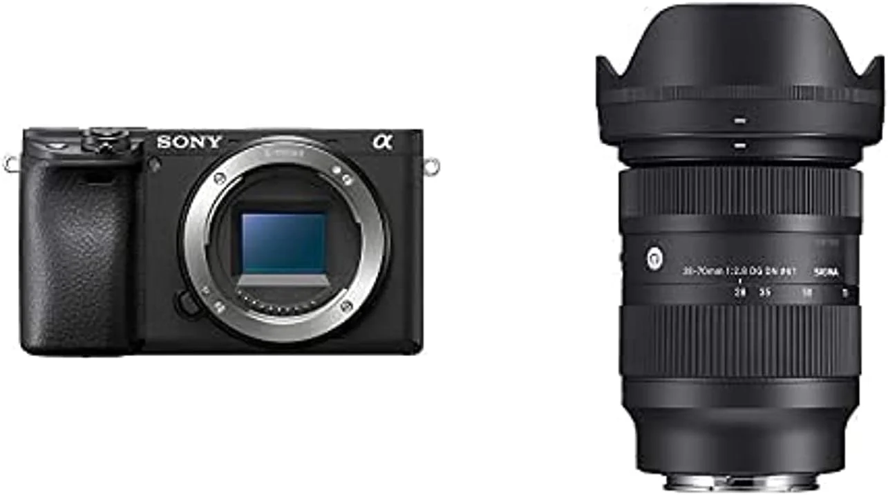 دوربین بدون آینه سونی آلفا A6400 به همراه لنز سیگما 28-70mm F2.8 Dg Dn Contemporary برای دوربین های E-Mount