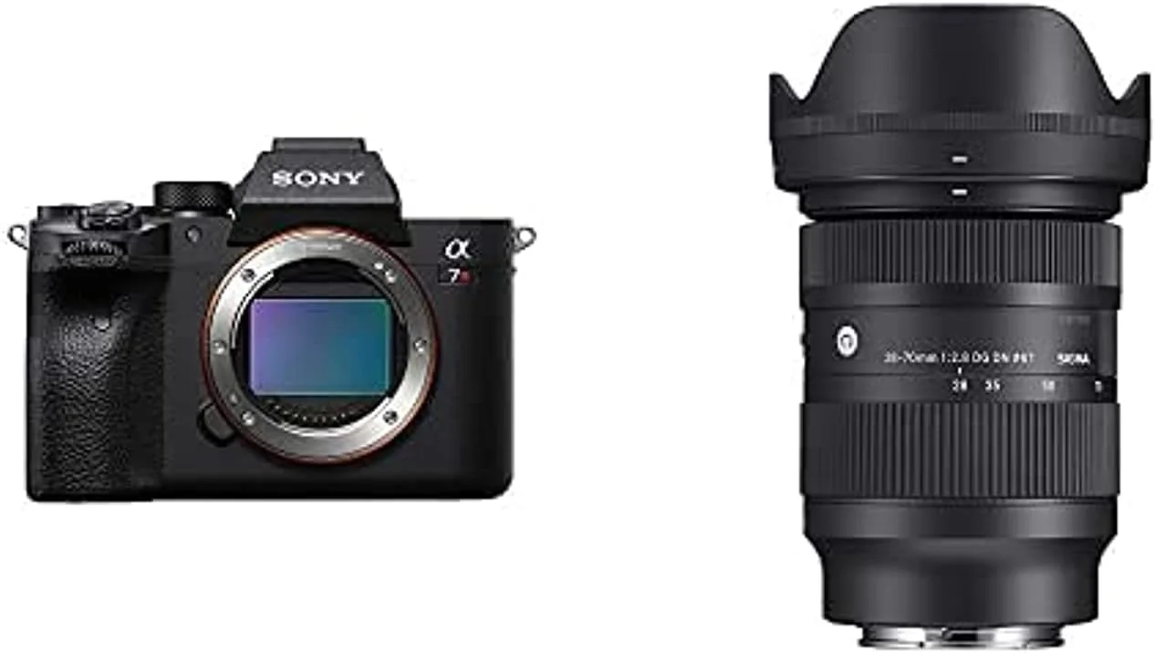 دوربین عکاسی بدون آینه فول فریم Sony Alpha 7R IV، 61 مگاپیکسل، مشکی، مدل ILCE-7RM4A به همراه لنز Sigma 28-70mm F2.8 DG DN Contemporary برای دوربین های Sony E-Mount