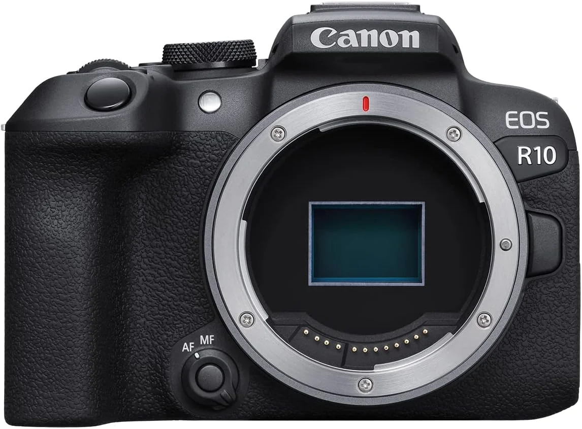 بدنه دوربین بدون آینه Canon EOS R10 APS-C و آداپتور اتصال EF-EOS R