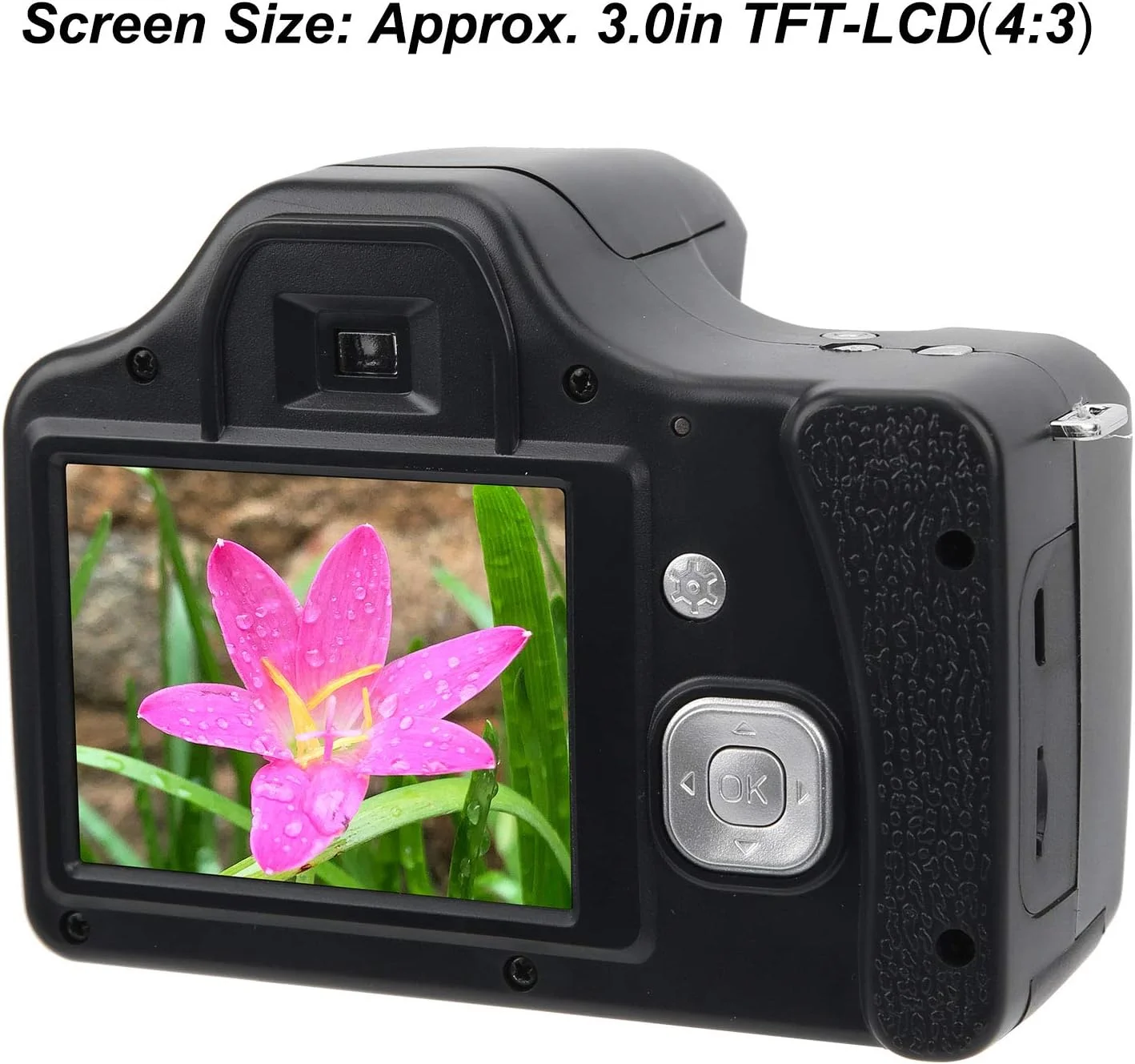 دوربین SLR با صفحه نمایش LCD 3.0 اینچی Annadue، دوربین دیجیتال با زوم 18X HD و فاصله کانونی زیاد، مناسب برای دورهمی های خانوادگی و مسافرت های خارج از منزل. مشکی (نسخه استاندارد + لنز واید) دوربین SLR با صفحه نمایش LCD 3.0 اینچی Annadue، دوربین دیجیتال با زوم 18X HD و فاصله کانونی زیاد، مناسب برای دورهمی های خانوادگی و مسافرت های خارج از منزل. مشکی (نسخه استاندارد + لنز واید)