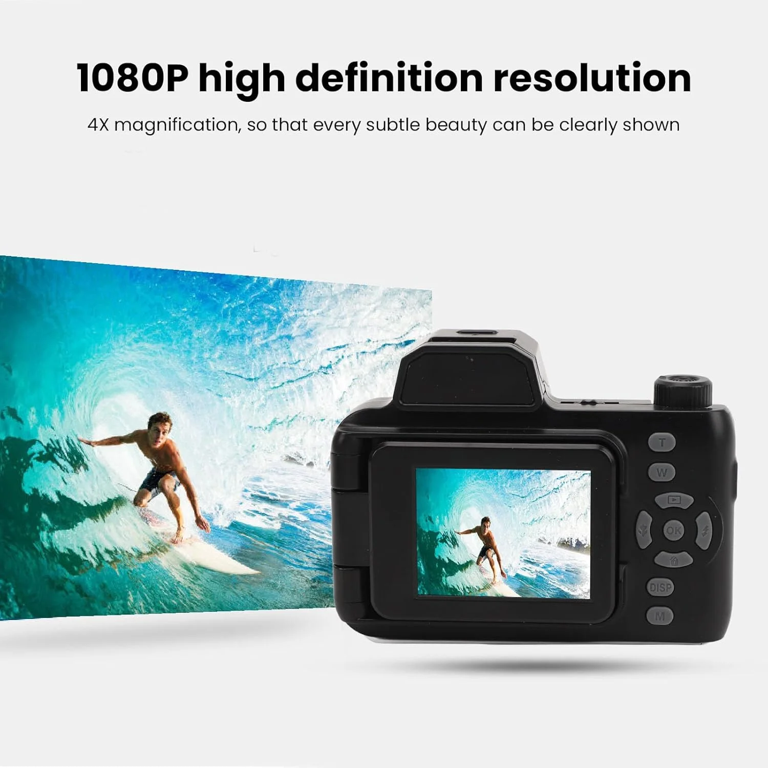 دوربین فوکوس خودکار ASHATA، دوربین دیجیتال SLR با کیفیت 1080P HD با صفحه نمایش چرخان 180 درجه و زوم 4X برای عکاسی و فیلمبرداری دوربین فوکوس خودکار ASHATA، دوربین دیجیتال SLR با کیفیت 1080P HD با صفحه نمایش چرخان 180 درجه و زوم 4X برای عکاسی و فیلمبرداری