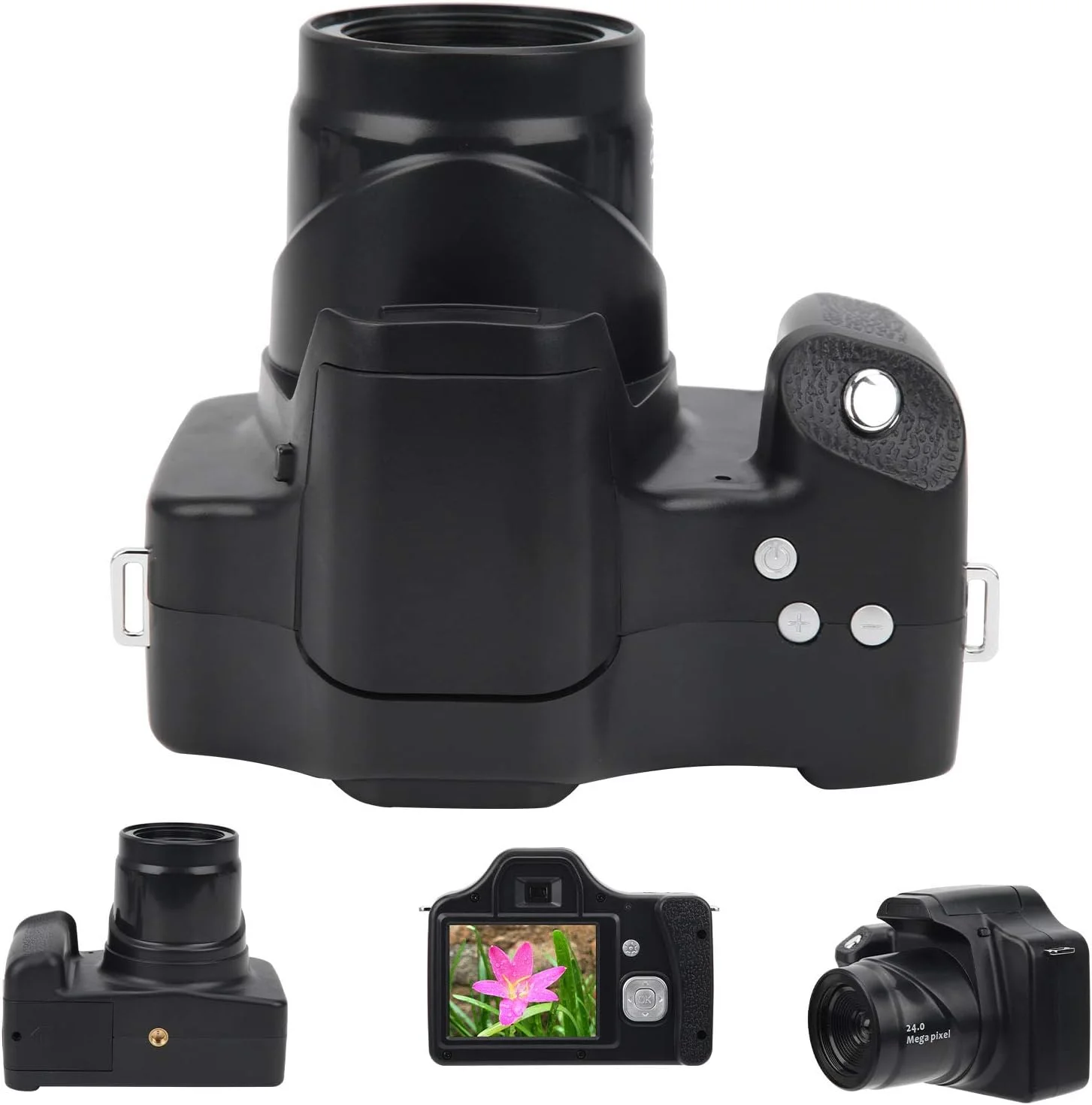 دوربین SLR با صفحه نمایش LCD 3.0 اینچی Annadue، دوربین دیجیتال با زوم 18X HD و فاصله کانونی زیاد، مناسب برای دورهمی های خانوادگی و مسافرت های خارج از منزل. مشکی (نسخه استاندارد + لنز واید) دوربین SLR با صفحه نمایش LCD 3.0 اینچی Annadue، دوربین دیجیتال با زوم 18X HD و فاصله کانونی زیاد، مناسب برای دورهمی های خانوادگی و مسافرت های خارج از منزل. مشکی (نسخه استاندارد + لنز واید)