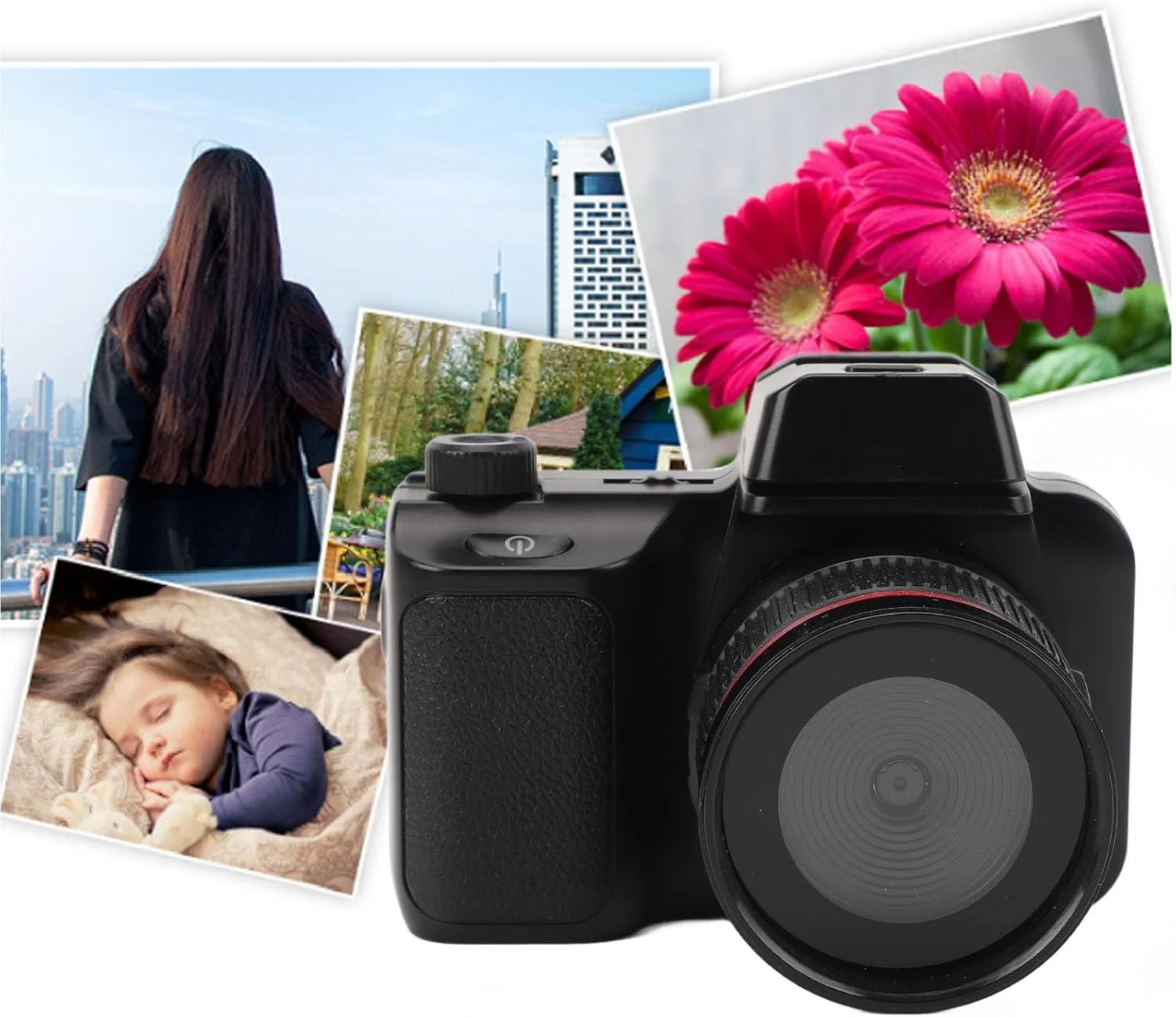 دوربین فوکوس خودکار ASHATA، دوربین دیجیتال SLR با کیفیت 1080P HD با صفحه نمایش چرخان 180 درجه و زوم 4X برای عکاسی و فیلمبرداری دوربین فوکوس خودکار ASHATA، دوربین دیجیتال SLR با کیفیت 1080P HD با صفحه نمایش چرخان 180 درجه و زوم 4X برای عکاسی و فیلمبرداری