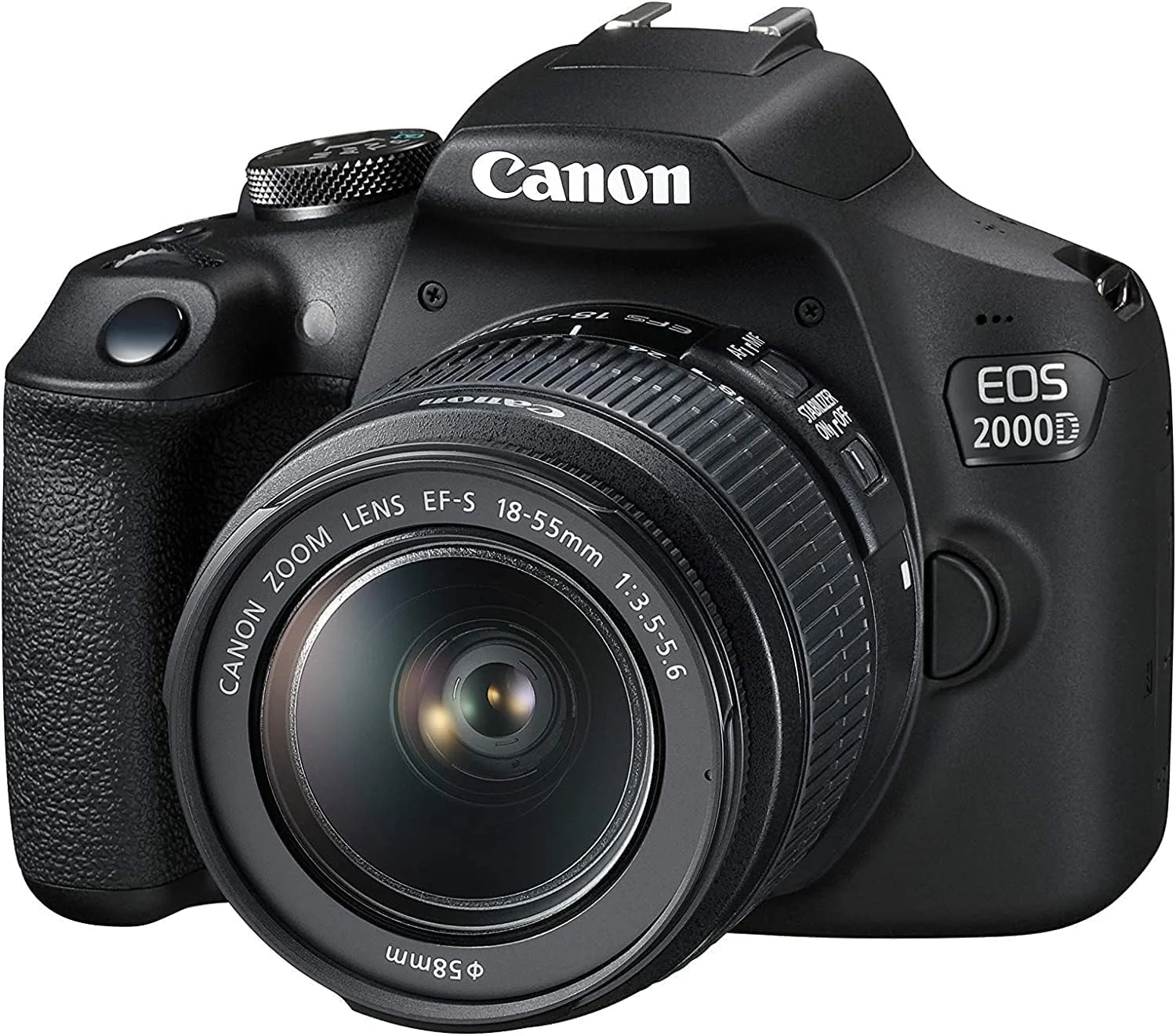 دوربین عکاسی کانن EOS 2000D با لنز EF-S 18-55mm IS و EF 75-300mm - مشکی