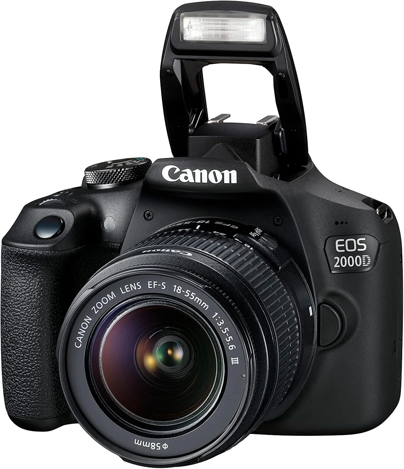 دوربین دیجیتال کانن EOS 2000D به همراه لنز EF-S 18-55mm III - دوربین DSLR با کاربری آسان و لنز چندمنظوره، ایده آل برای پرتره و مناظر