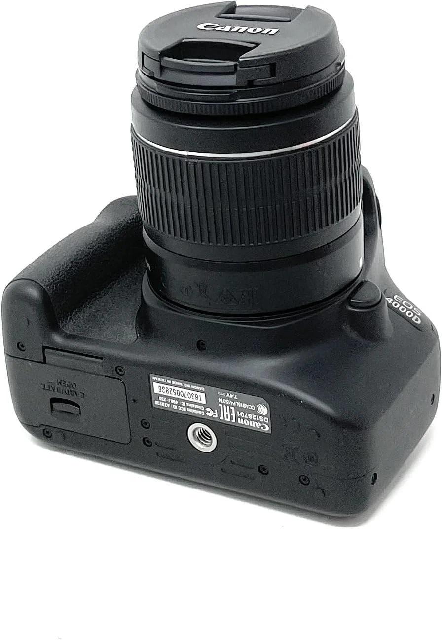 دوربین دیجیتال کانن EOS 4000D DSLR به همراه لنز EF-S 18-55 mm f/3.5-5.6 III - مشکی
