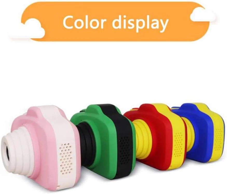 دوربین اسباب بازی الکترونیکی کودکانه، دوربین مینیاتوری SLR با لنز دوگانه برای عکس سلفی با کیفیت HD 1200W، دوربین فیلمبرداری، هدیه اسباب بازی