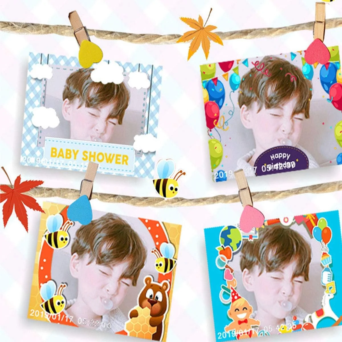 دوربین دیجیتال هوشمند کودکانه GYNFJK، دوربین سلفی مینی SLR HD قابل شارژ برای پسران و دختران، دوربین فیلمبرداری قابل حمل (شامل کارت SD 16 گیگابایتی)، صورتی