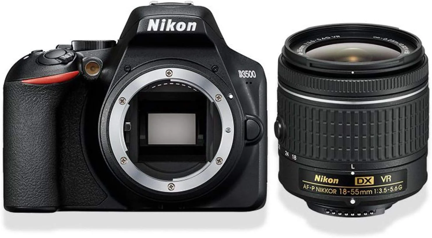 دوربین نیکون مدل VBA550K001 D3500 به همراه لنز AF-P DX 18–55 VR - مشکی