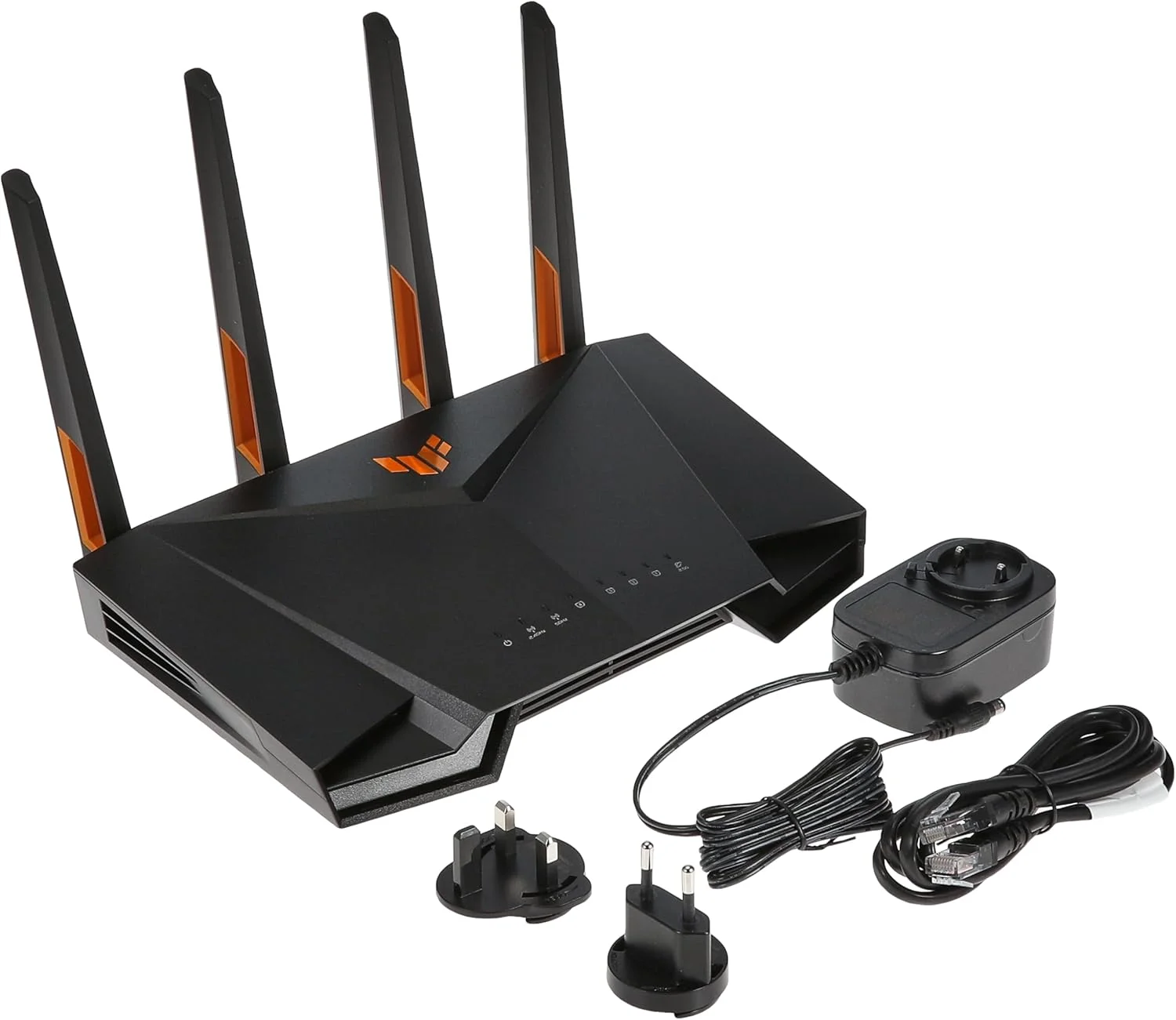 روتر گیمینگ وای فای 6 دو بانده ایسوس مدل TUF-AX4200 با حالت بازی موبایل، انتقال پورت 3 مرحله ای، پورت 2.5 گیگابیتی، AiMesh برای وای فای مش، امنیت شبکه AiProtection Pro