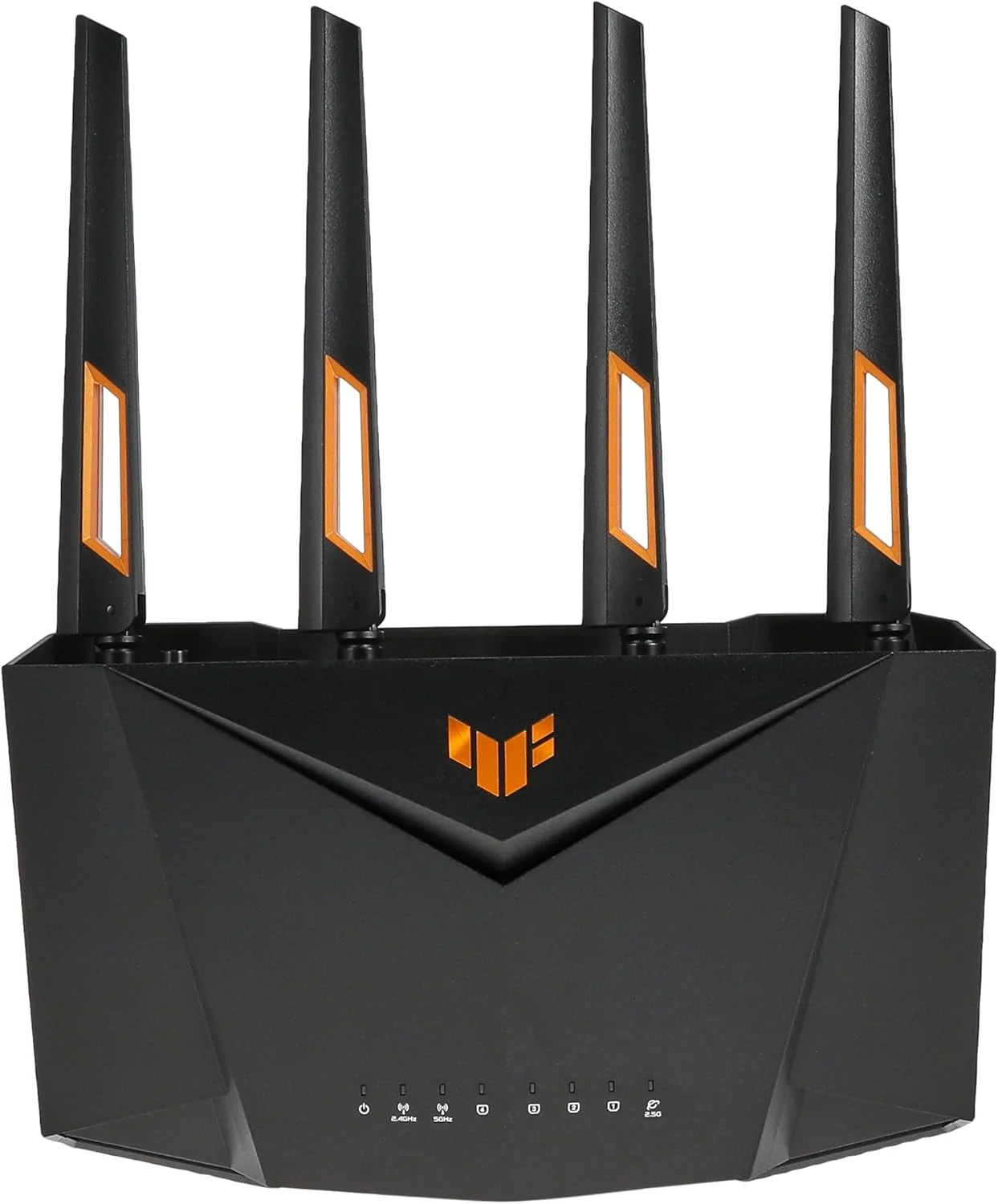 روتر گیمینگ وای فای 6 دو بانده ایسوس مدل TUF-AX4200 با حالت بازی موبایل، انتقال پورت 3 مرحله ای، پورت 2.5 گیگابیتی، AiMesh برای وای فای مش، امنیت شبکه AiProtection Pro