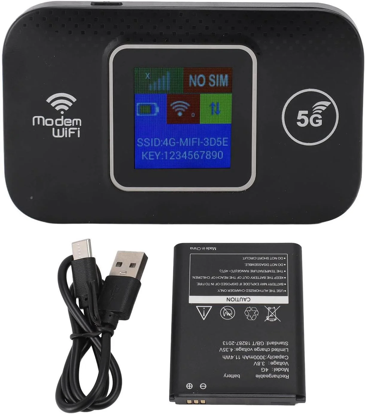 روتر وای فای قابل حمل 4G کرایفوکت، سرعت بالا 300 مگابیت بر ثانیه، رمزگذاری امنیتی، اشتراک گذاری تا 10 دستگاه وای فای، 4G LTE قابل حمل با تغذیه USB برای اروپا برای تلفن های همراه