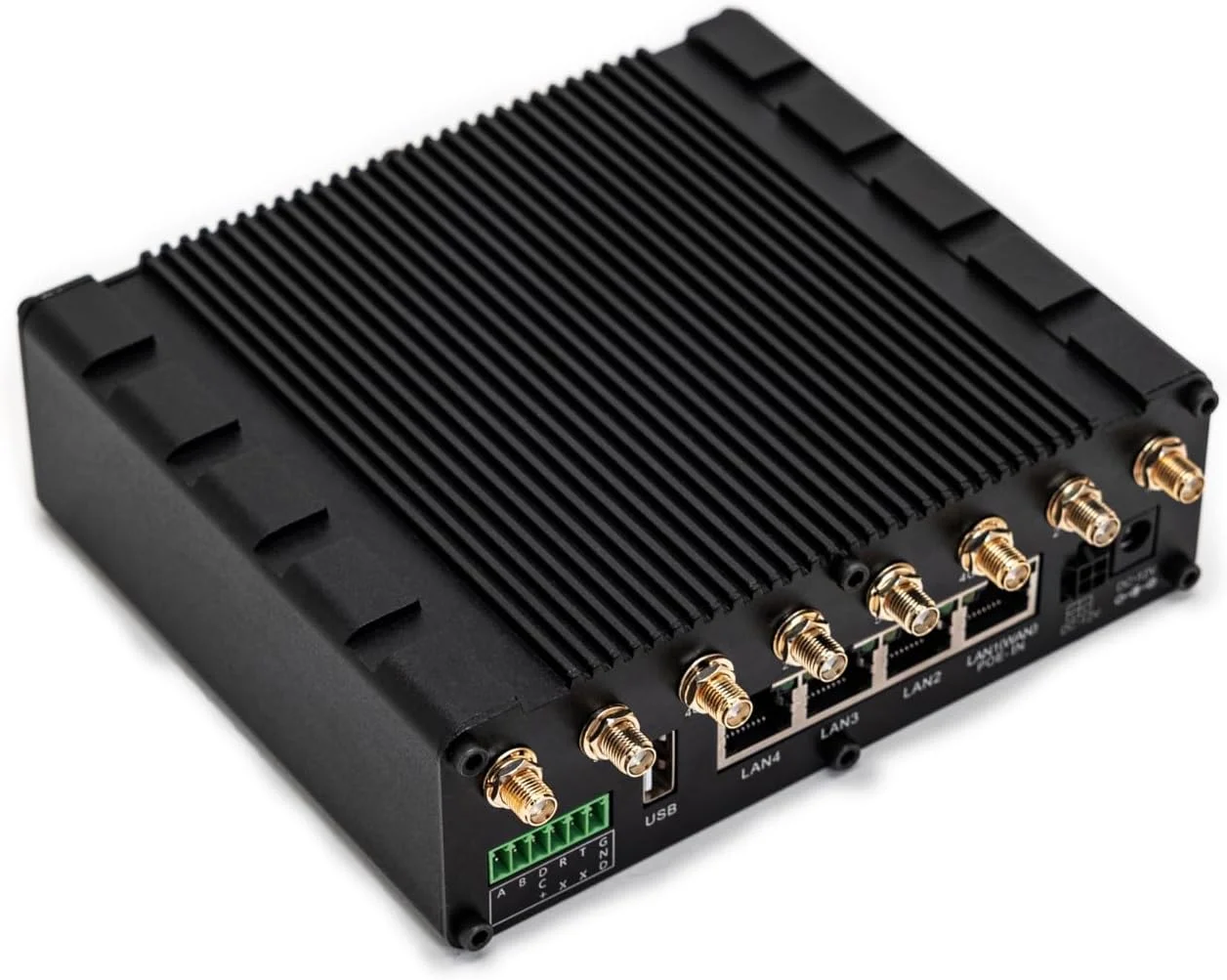 روتر صنعتی 5G مدل LINBLENET T300PRO1-5G-GL، دارای 4 پورت گیگابیتی، وای فای دو بانده، RS232 و RS485، رنگ مشکی روتر صنعتی 5G مدل LINBLENET T300PRO1-5G-GL، دارای 4 پورت گیگابیتی، وای فای دو بانده، RS232 و RS485، رنگ مشکی