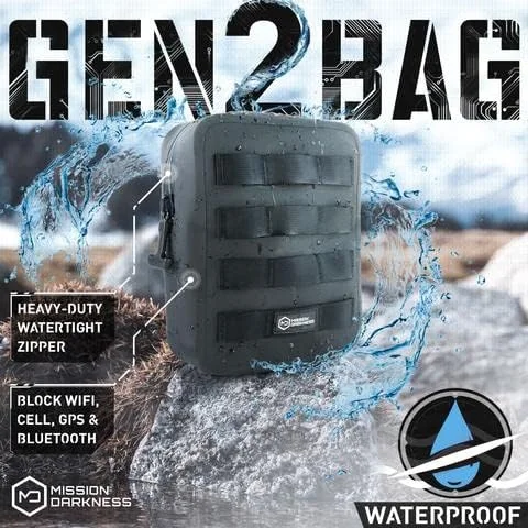 کیف فارادی محافظ Mission Darkness Dry Shield MOLLE (نسل دوم) // کیف خشک ضد آب و غوطه وری + لایه محافظ RF. مسدود کننده سیگنال، ضد ردیابی، محافظ EMP، حفظ حریم خصوصی داده ها، امنیت دستگاه الکترونیکی کیف فارادی محافظ Mission Darkness Dry Shield MOLLE (نسل دوم) // کیف خشک ضد آب و غوطه وری + لایه محافظ RF. مسدود کننده سیگنال، ضد ردیابی، محافظ EMP، حفظ حریم خصوصی داده ها، امنیت دستگاه الکترونیکی