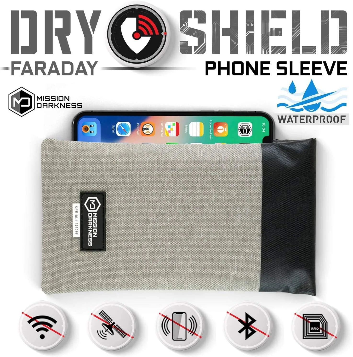 محفظه محافظ تلفن همراه Mission Darkness Dry Shield // کیف باریک ضد آب برای تلفن های همراه + پوشش محافظ RF // مسدود کننده سیگنال، ضد ردیابی، محافظ EMP، حفظ حریم خصوصی داده ها، امنیت دستگاه الکترونیکی محفظه محافظ تلفن همراه Mission Darkness Dry Shield // کیف باریک ضد آب برای تلفن های همراه + پوشش محافظ RF // مسدود کننده سیگنال، ضد ردیابی، محافظ EMP، حفظ حریم خصوصی داده ها، امنیت دستگاه الکترونیکی