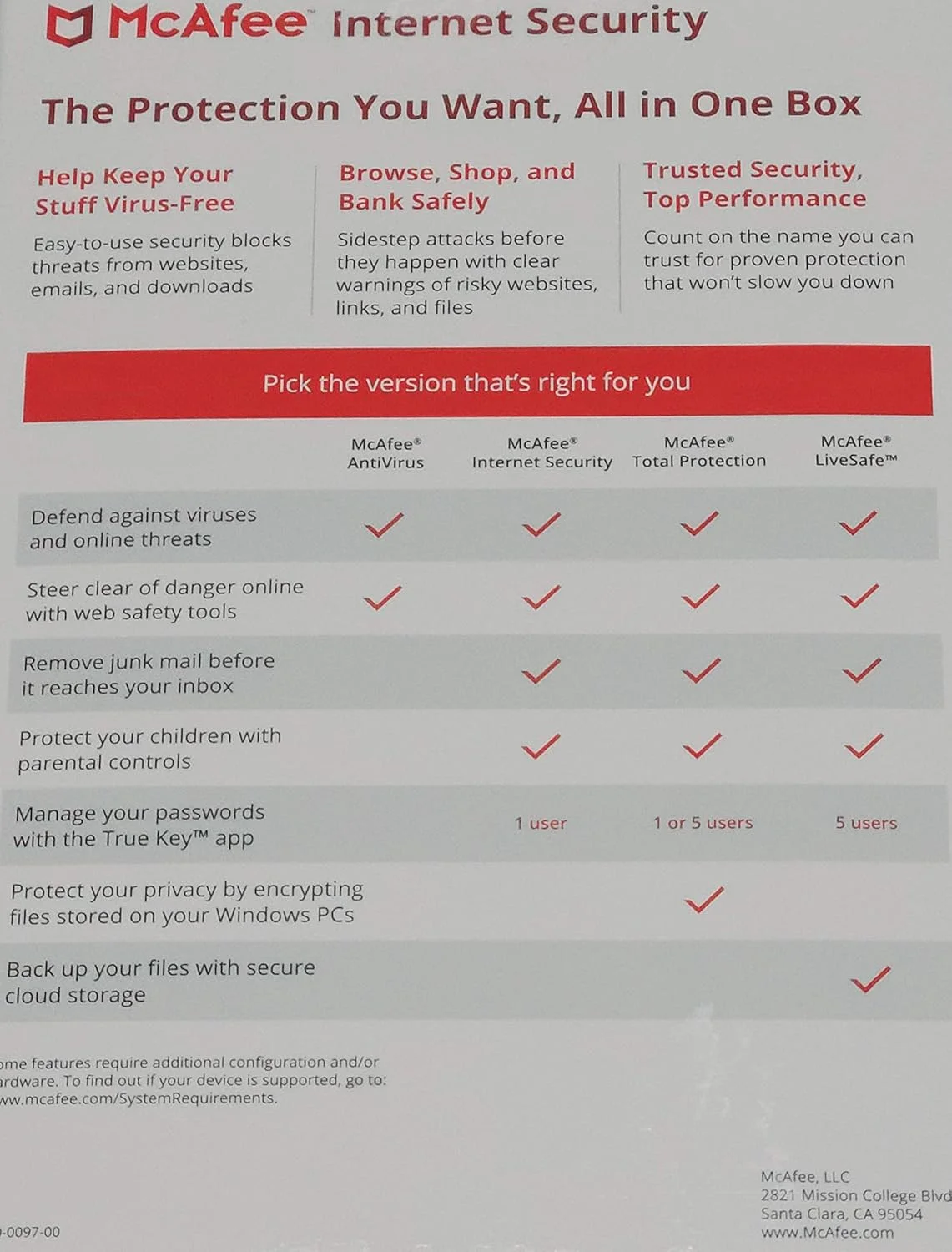 محافظت اینترنتی مک‌آفی برای 10 دستگاه (1 تا 10 کاربر)