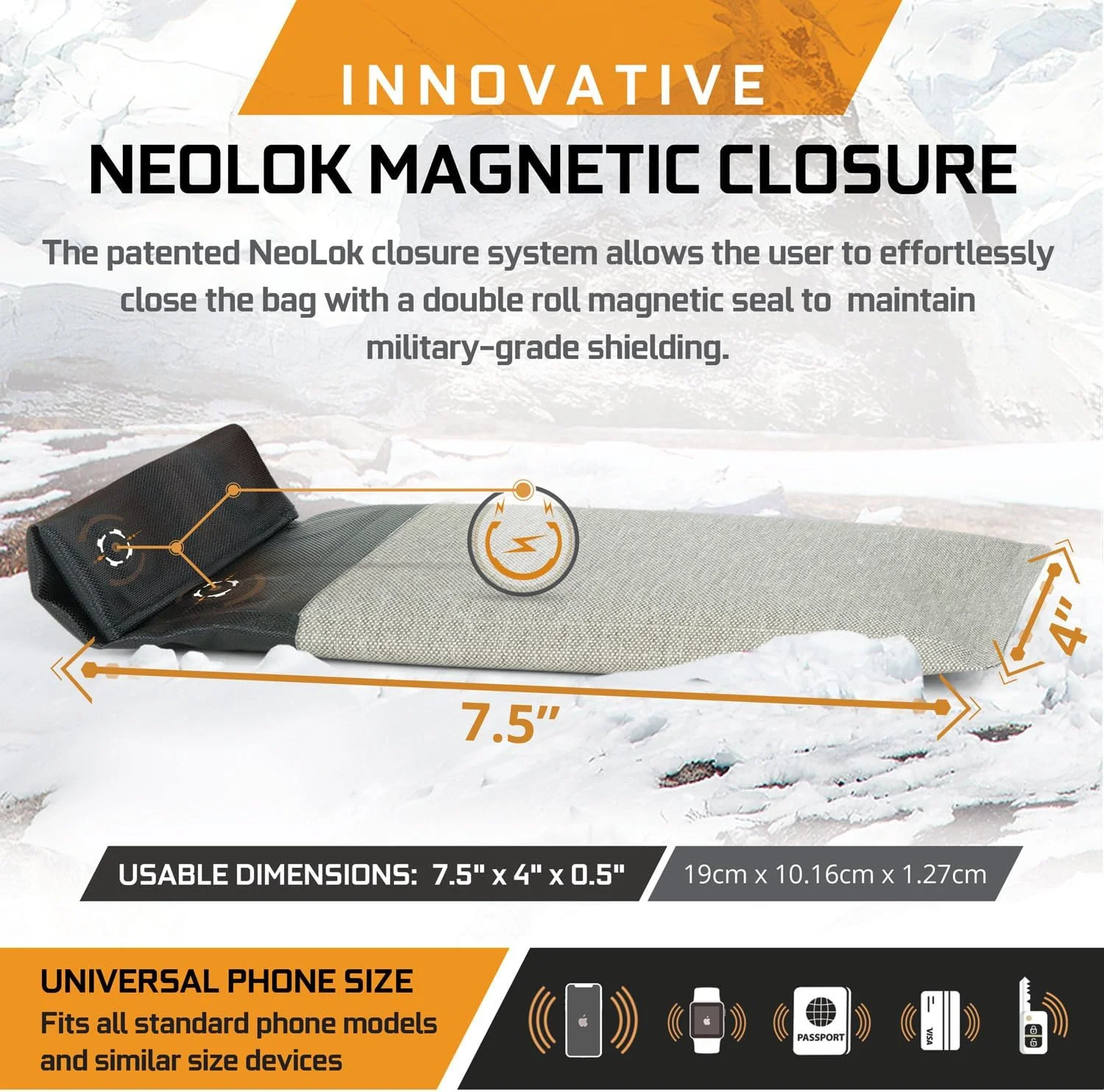 محفظه محافظ تلفن همراه Mission Darkness Dry Shield // کیف باریک ضد آب برای تلفن های همراه + پوشش محافظ RF // مسدود کننده سیگنال، ضد ردیابی، محافظ EMP، حفظ حریم خصوصی داده ها، امنیت دستگاه الکترونیکی محفظه محافظ تلفن همراه Mission Darkness Dry Shield // کیف باریک ضد آب برای تلفن های همراه + پوشش محافظ RF // مسدود کننده سیگنال، ضد ردیابی، محافظ EMP، حفظ حریم خصوصی داده ها، امنیت دستگاه الکترونیکی