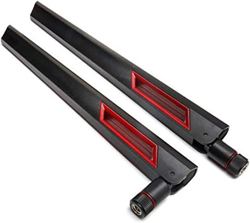 آنتن وای فای QYAJS دو بانده 2.4 گیگاهرتز 5.8 گیگاهرتز 10 DBI RP-SMA روتر برای کارت شبکه وای فای PCI-E آداپتور بی سیم USB دوربین مداربسته IP