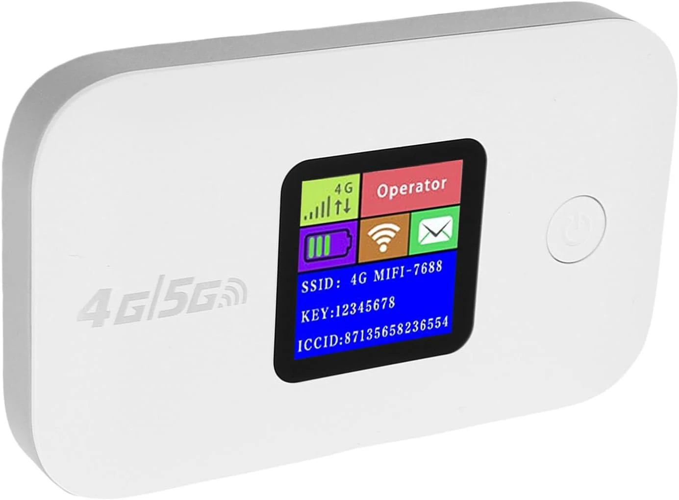 روتر بی‌سیم 4G 5G LTE، هات‌اسپات وای‌فای موبایل پرسرعت با درگاه سیم‌کارت و صفحه‌نمایش برای تلفن، لپ‌تاپ و کامپیوتر، اتصال آسان، پایدار و ایمن