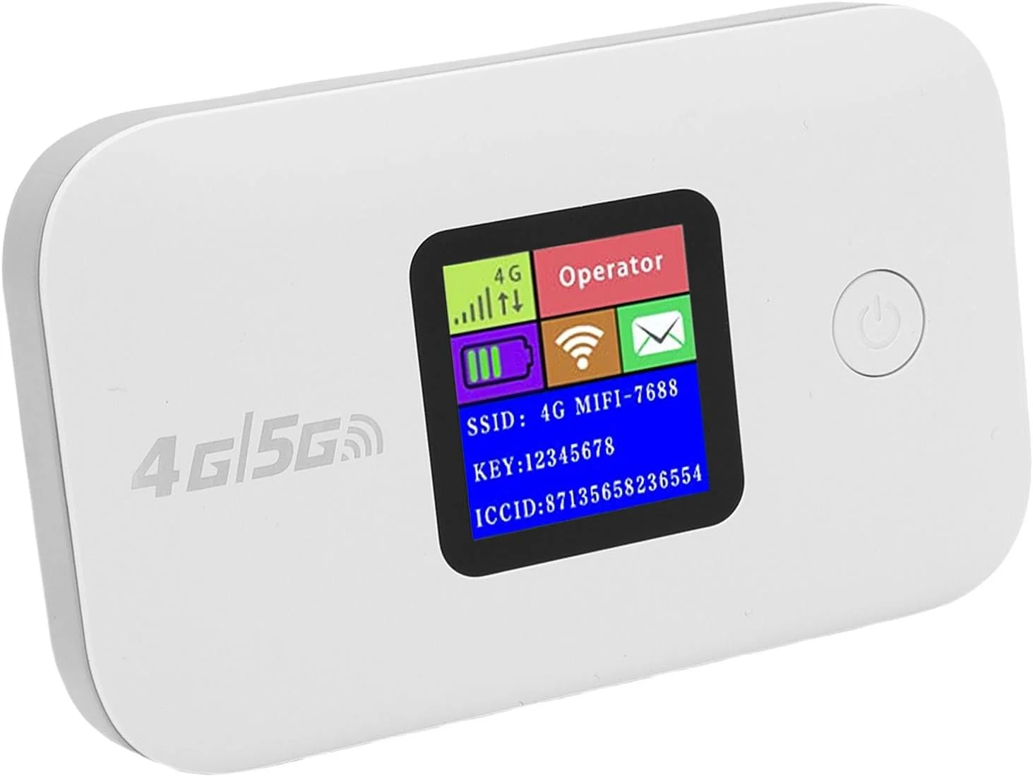 روتر بی‌سیم 4G 5G LTE، هات‌اسپات وای‌فای موبایل پرسرعت با درگاه سیم‌کارت و صفحه‌نمایش برای تلفن، لپ‌تاپ و کامپیوتر، اتصال آسان، پایدار و ایمن