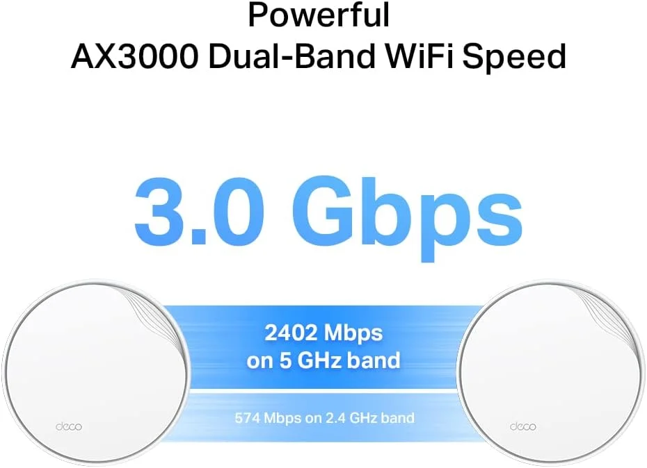 TP-Link Deco X50-PoE AX3000 وای فای 6 کل خانه با PoE، دو بانده، افزودن یک واحد تکی برای تمام بسته های مش Deco وای فای 7/6/5 برای نیاز به پوشش گسترده، امنیت HomeShield، کار با الکسا