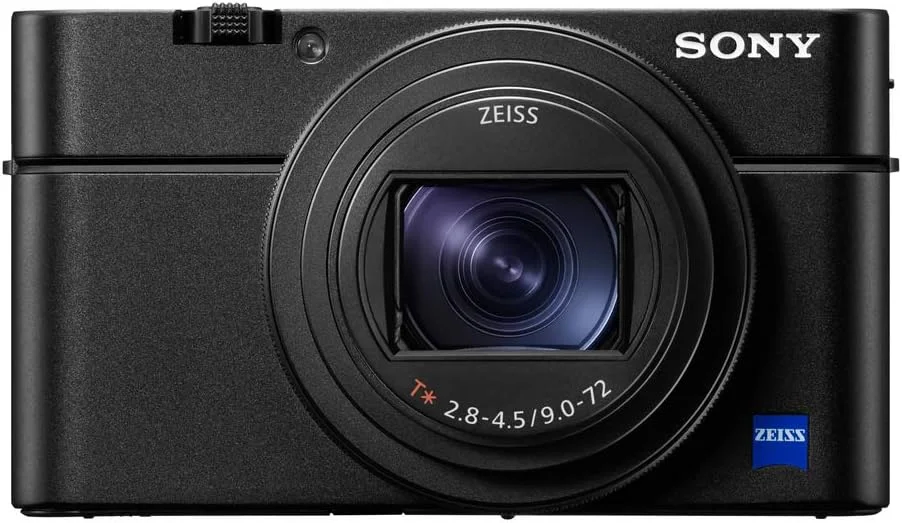 دوربین پیشرفته Sony RX100 VII (سنسور 1.0 اینچی، لنز زایس 24-200 میلی‌متری F2.8-4.5، فوکوس خودکار با قابلیت ردیابی چشم انسان و حیوان، ضبط فیلم 4K و صفحه نمایش چرخشی)