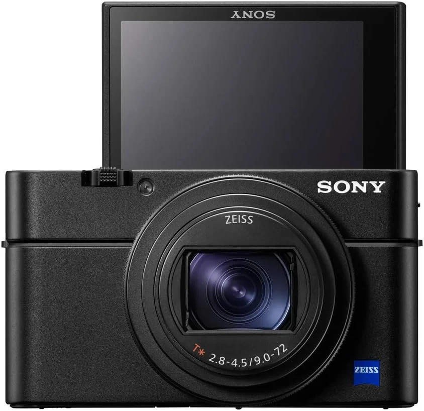 دوربین پیشرفته Sony RX100 VII (سنسور 1.0 اینچی، لنز زایس 24-200 میلی‌متری F2.8-4.5، فوکوس خودکار با قابلیت ردیابی چشم انسان و حیوان، ضبط فیلم 4K و صفحه نمایش چرخشی)