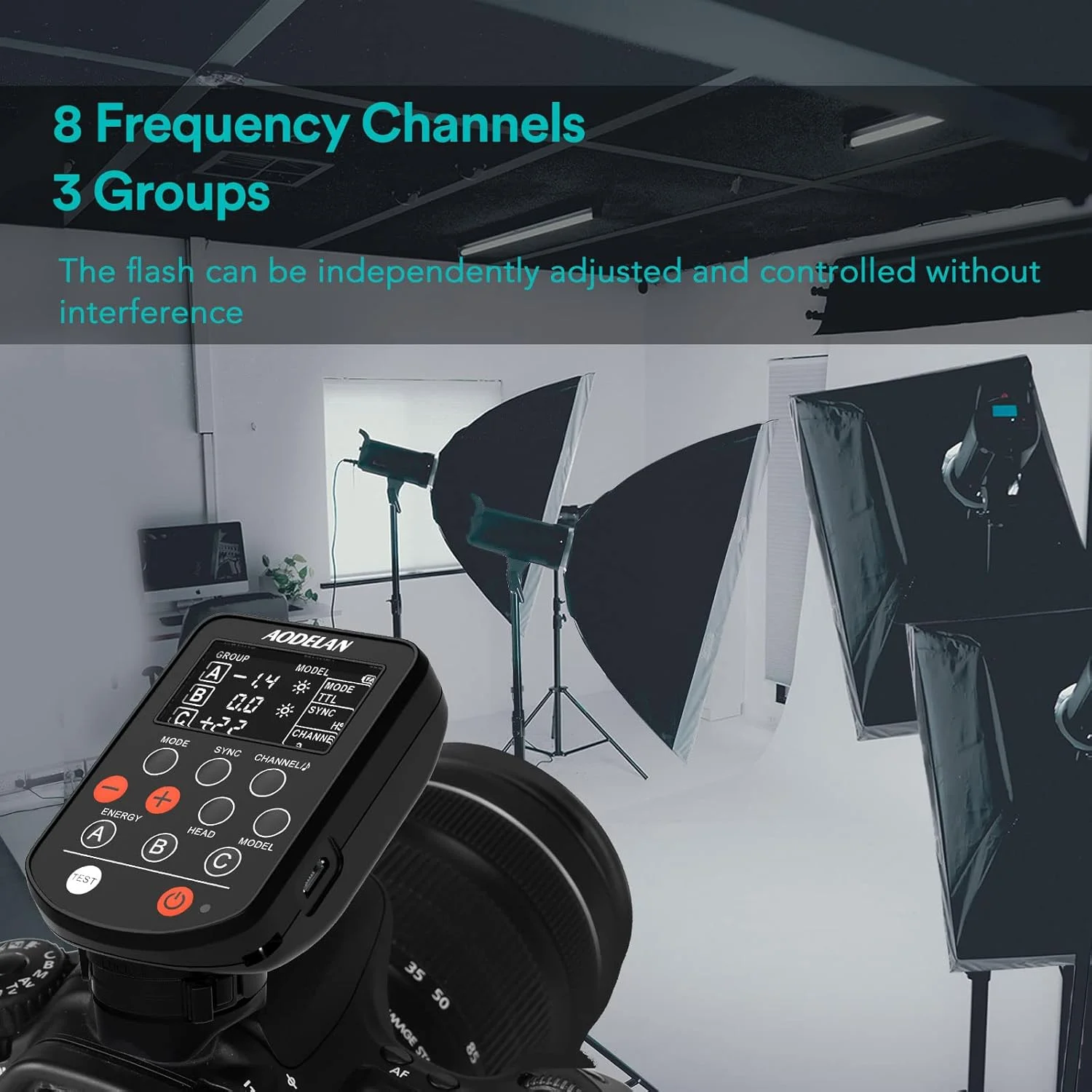 فرستنده بی‌سیم فلاش AODELAN TTL HSS 1/8000s سازگار با دوربین سونی; جایگزین P-rofoto Air Remote TTL-S