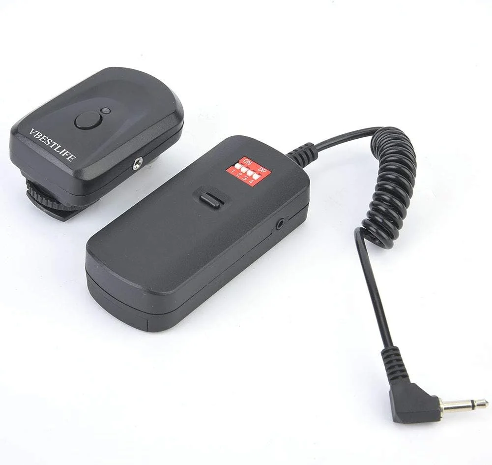 فلاش تریگر 16 کاناله Vbestlife، فرستنده و گیرنده فلاش استودیویی بی سیم با آداپتور برای دوربین های کانن، نیکون، سونی، پنتاکس و سایر دوربین ها