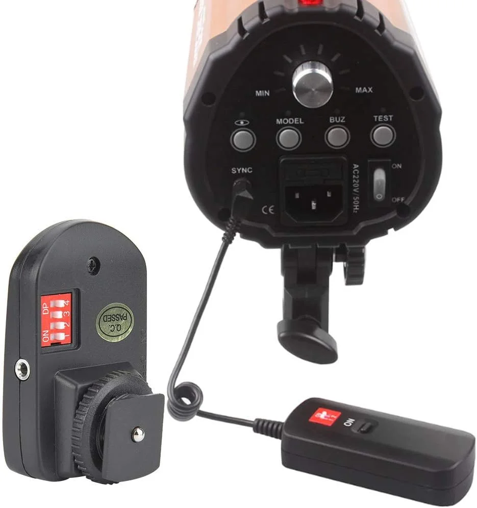 فلاش تریگر 16 کاناله Vbestlife، فرستنده و گیرنده فلاش استودیویی بی سیم با آداپتور برای دوربین های کانن، نیکون، سونی، پنتاکس و سایر دوربین ها