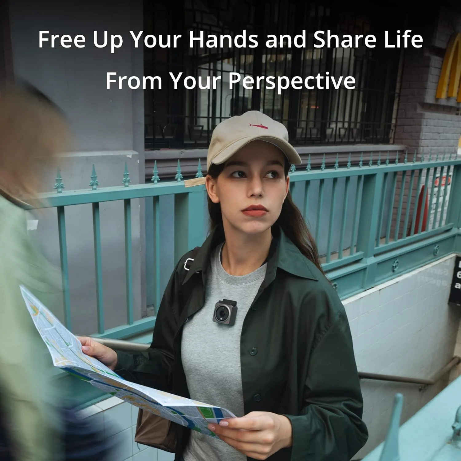 دوربین اکشن DJI Action 2 Dual Screen Combo 4K، میدان دید 155 درجه، اتصالات مغناطیسی، فناوری تثبیت کننده، دوربین ضد آب ایده آل برای ولاگ و ورزش، نسخه امارات