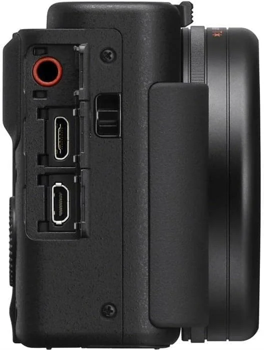 دوربین کامپکت سونی ZV-1 (سنسور 1 اینچی، 24-70 میلی‌متر F1.8-2.8، فیلمبرداری 4K، فوکوس خودکار چشم، نمایشگر چرخان، برای عکس و فیلم)