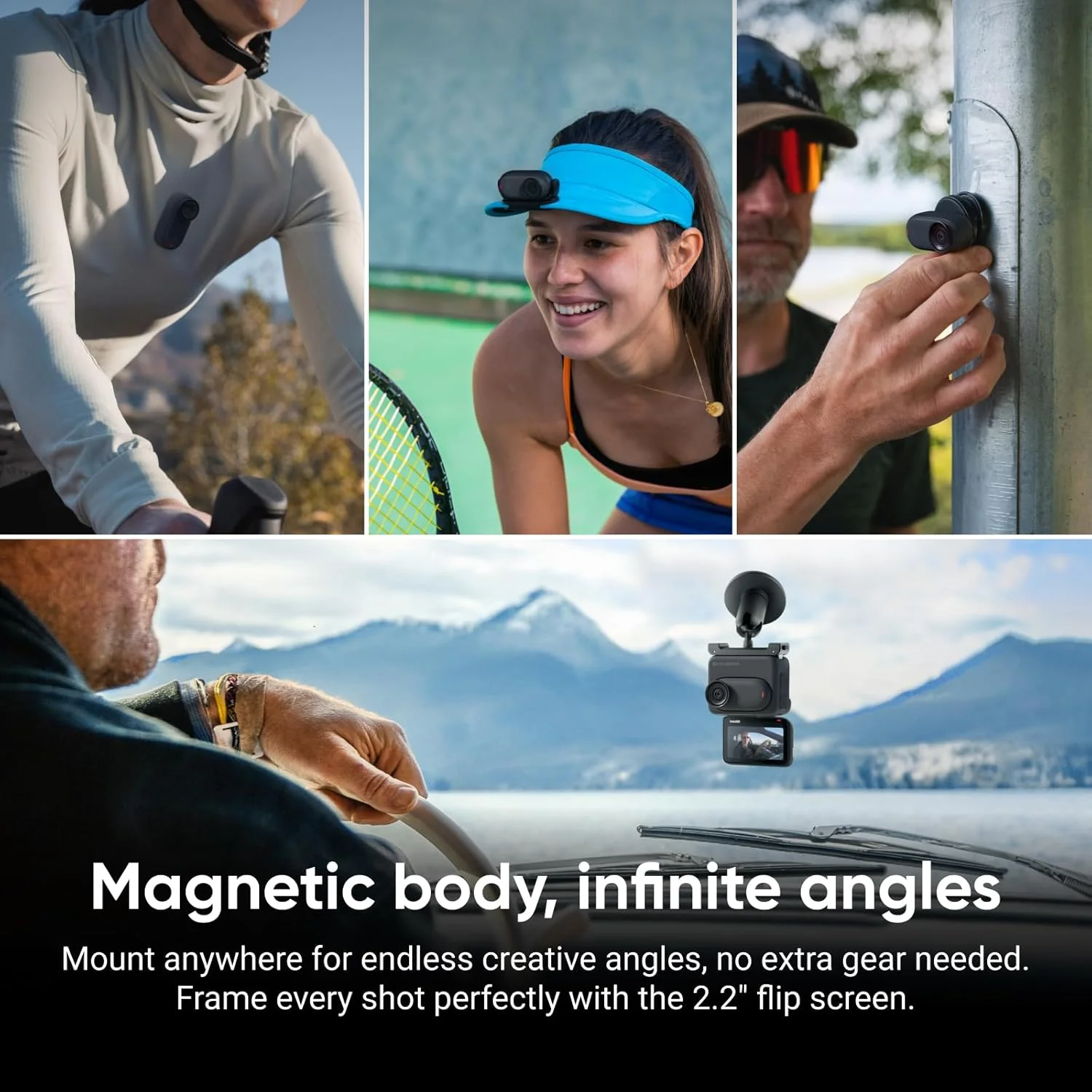 دوربین کوچک و قابل حمل 4K اینستا 360 GO 3S با حافظه 128 گیگابایت، بدون نیاز به دست، قابلیت نصب در هر مکان، تثبیت کننده تصویر، عمر باتری 140 دقیقه، ضد آب تا عمق 10 متر، مناسب برای ثبت تصاویر از دیدگاه حیوانات خانگی، رنگ مشکی دوربین کوچک و قابل حمل 4K اینستا 360 GO 3S با حافظه 128 گیگابایت، بدون نیاز به دست، قابلیت نصب در هر مکان، تثبیت کننده تصویر، عمر باتری 140 دقیقه، ضد آب تا عمق 10 متر، مناسب برای ثبت تصاویر از دیدگاه حیوانات خانگی، رنگ مشکی