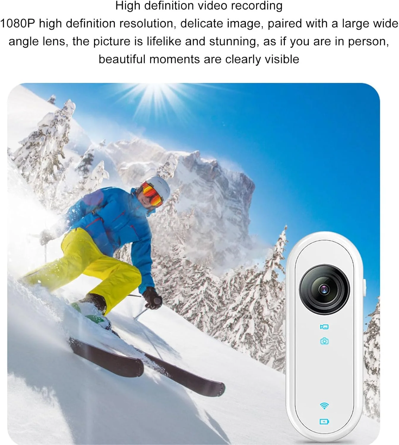 دوربین اکشن 1080P، دوربین ولاگینگ وای فای بی سیم با تثبیت کننده EIS، لنز زاویه باز، دوربین ورزشی مغناطیسی قابل حمل و نصب دوربین اکشن 1080P، دوربین ولاگینگ وای فای بی سیم با تثبیت کننده EIS، لنز زاویه باز، دوربین ورزشی مغناطیسی قابل حمل و نصب