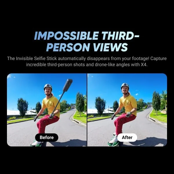 کیت دوربین اکشن 360 درجه ضد آب اینستا 360 X4 با کیفیت 8K | پخش زنده، ویرایش هوش مصنوعی، عکس 360 درجه 72 مگاپیکسلی، دوربین فیلمبرداری زاویه باز 4K | شامل مونوپاد، درپوش لنز و کارت حافظه میکرو اس دی 256 گیگابایتی کیت دوربین اکشن 360 درجه ضد آب اینستا 360 X4 با کیفیت 8K | پخش زنده، ویرایش هوش مصنوعی، عکس 360 درجه 72 مگاپیکسلی، دوربین فیلمبرداری زاویه باز 4K | شامل مونوپاد، درپوش لنز و کارت حافظه میکرو اس دی 256 گیگابایتی