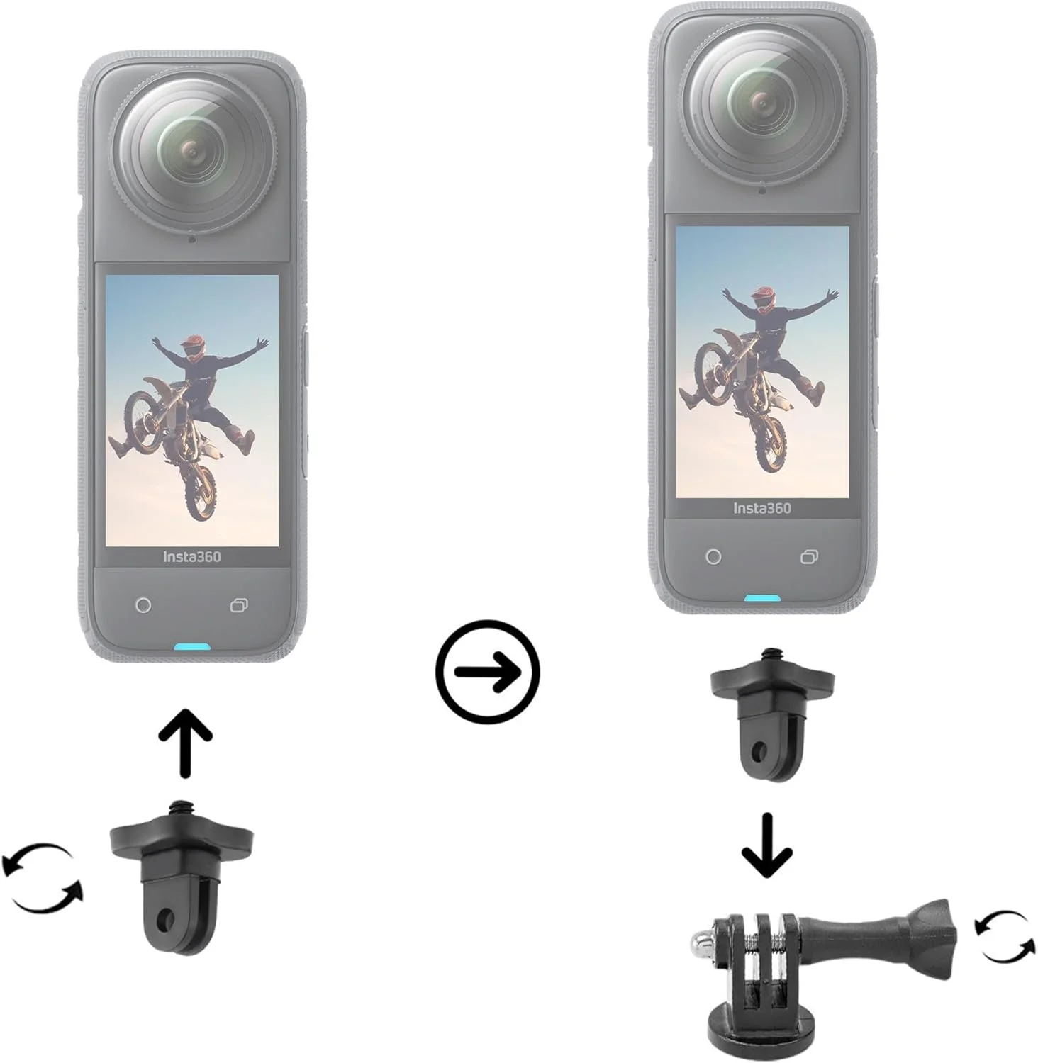 دوربین اکشن 360 درجه ضد آب اینستا360 X5 8K | سنسورهای 1/1.28 اینچی، هوش مصنوعی PureVideo، لرزشگیر، عمر باتری 185 دقیقه ای، ساختار مقاوم (CINSAAHA_X501) + کیت لوازم جانبی 50 در 1 + کارت 64 گیگابایتی + بیشتر دوربین اکشن 360 درجه ضد آب اینستا360 X5 8K | سنسورهای 1/1.28 اینچی، هوش مصنوعی PureVideo، لرزشگیر، عمر باتری 185 دقیقه ای، ساختار مقاوم (CINSAAHA_X501) + کیت لوازم جانبی 50 در 1 + کارت 64 گیگابایتی + بیشتر