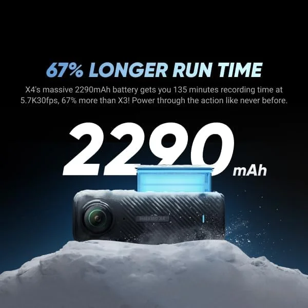 کیت دوربین اکشن 360 درجه ضد آب اینستا 360 X4 با کیفیت 8K | پخش زنده، ویرایش هوش مصنوعی، عکس 360 درجه 72 مگاپیکسلی، دوربین فیلمبرداری زاویه باز 4K | شامل مونوپاد، درپوش لنز و کارت حافظه میکرو اس دی 256 گیگابایتی کیت دوربین اکشن 360 درجه ضد آب اینستا 360 X4 با کیفیت 8K | پخش زنده، ویرایش هوش مصنوعی، عکس 360 درجه 72 مگاپیکسلی، دوربین فیلمبرداری زاویه باز 4K | شامل مونوپاد، درپوش لنز و کارت حافظه میکرو اس دی 256 گیگابایتی