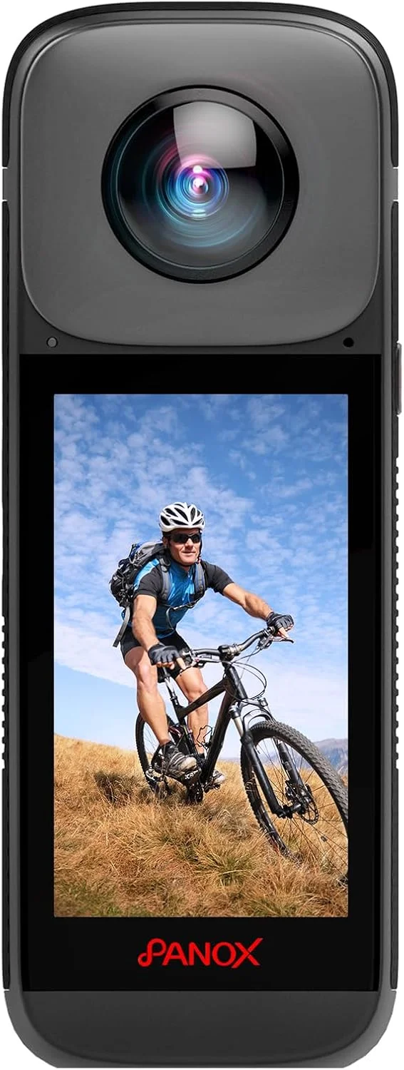 دوربین ۳۶۰ درجه PANOX V2 با حسگرهای ۱/۲ اینچی ۴۸ مگاپیکسلی، ویدئوهای ۵.۷K ۳۶۰ درجه، عکس‌های ۷۲ مگاپیکسلی ۳۶۰ درجه، رهاسازی سریع تک کلیکی درون دوربینی، پخش زنده ۴K ۳۶۰ درجه چند پلتفرمی، صفحه لمسی ۳.۰ اینچی، شارژ سریع