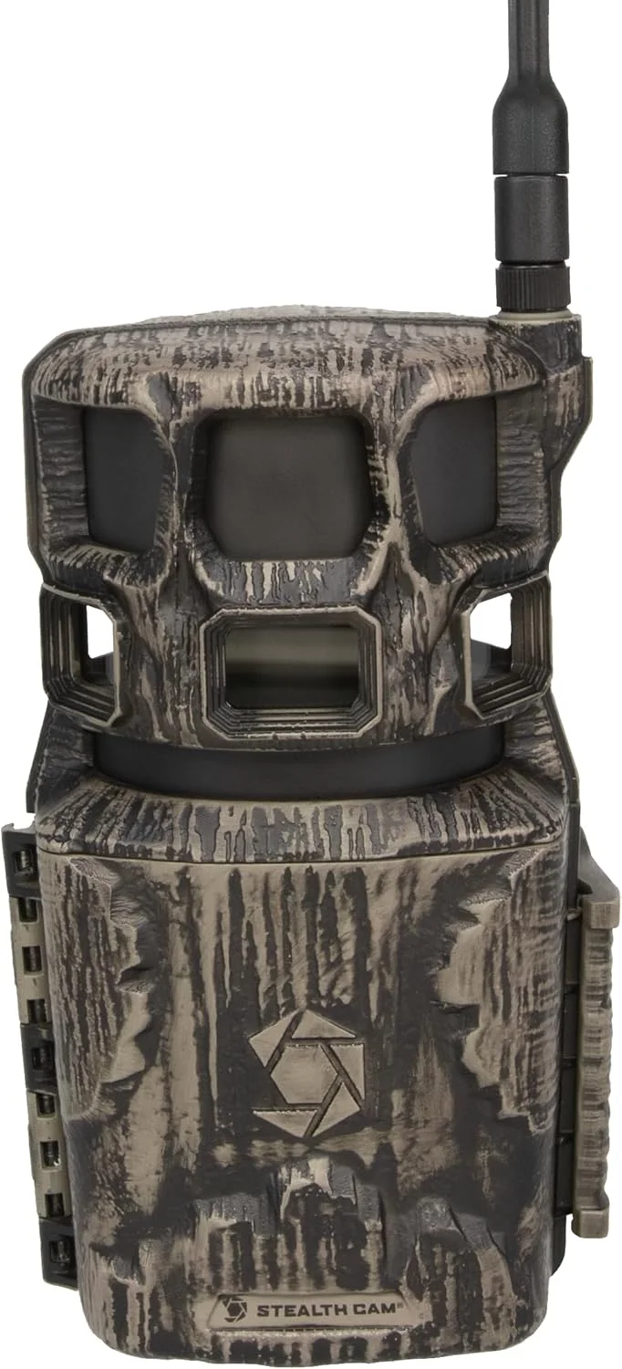 دوربین چرخشی 360 درجه سلولی Stealth Cam Revolver Pro 2.0 با کیفیت 40 مگاپیکسل، نمای زنده و درخواستی 1 تا 6 منطقه، سرعت ماشه 0.4 ثانیه، حافظه داخلی، عکس و فیلم HD