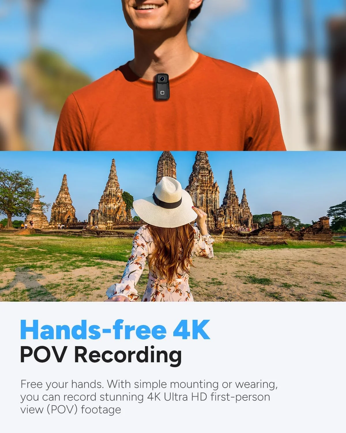 دوربین اکشن کوچک SJCAM C200Pro 4K، دوربین جیبی بدنه، ضد آب، قابل پوشیدن، کوچک و قابل حمل، دارای میکروفون و بلندگوی داخلی برای ولاگینگ، قابل نصب روی کلاه ایمنی و سینه، مشکی دوربین اکشن کوچک SJCAM C200Pro 4K، دوربین جیبی بدنه، ضد آب، قابل پوشیدن، کوچک و قابل حمل، دارای میکروفون و بلندگوی داخلی برای ولاگینگ، قابل نصب روی کلاه ایمنی و سینه، مشکی