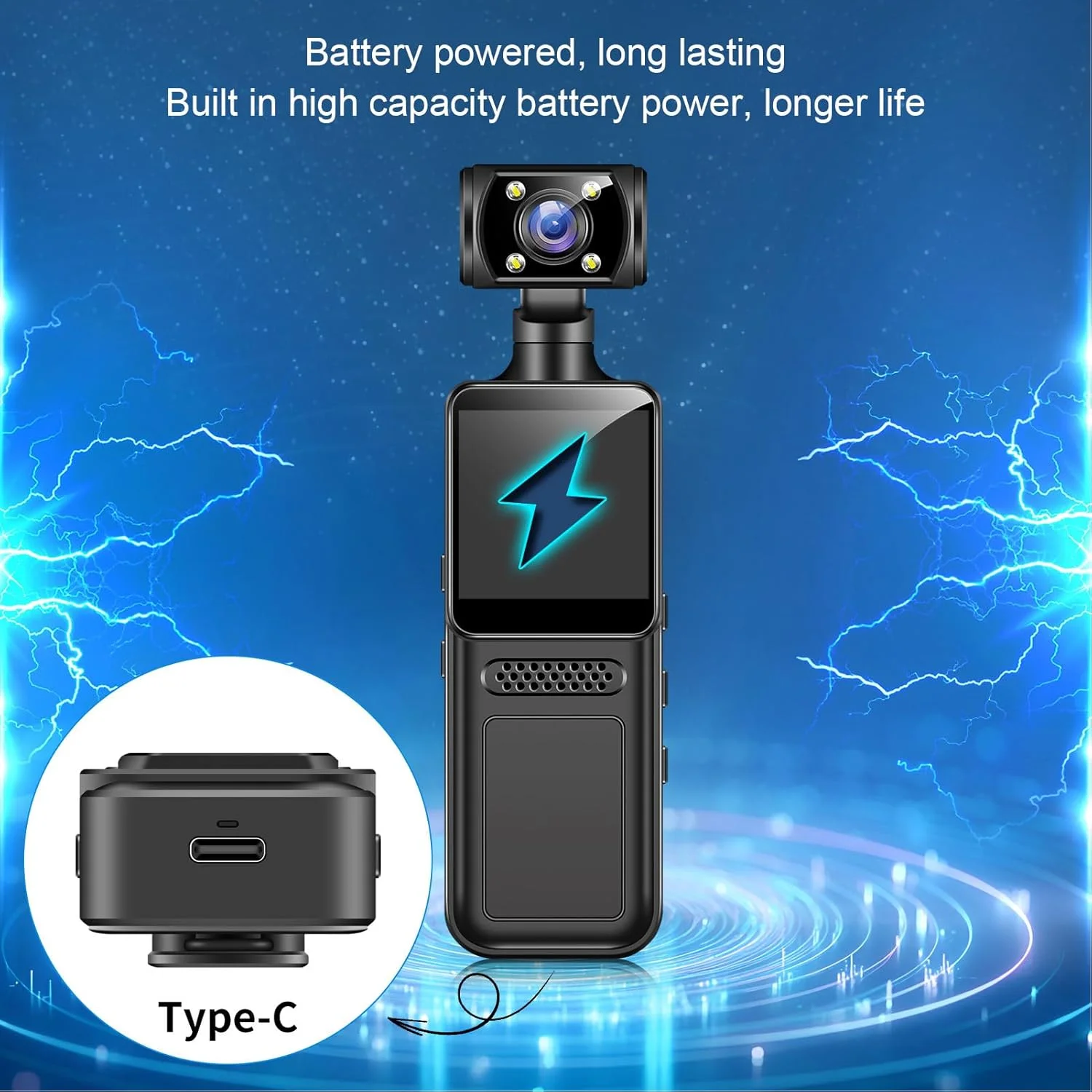 دوربین اکشن 4K با لنز چرخشی، WiFi، زاویه دید گسترده 135 درجه، کنترل از طریق اپلیکیشن، پشتیبانی از حافظه 256 گیگابایتی، گیره پوشیدنی، عمر باتری طولانی، کیف، دوربین دستی دوربین اکشن 4K با لنز چرخشی، WiFi، زاویه دید گسترده 135 درجه، کنترل از طریق اپلیکیشن، پشتیبانی از حافظه 256 گیگابایتی، گیره پوشیدنی، عمر باتری طولانی، کیف، دوربین دستی