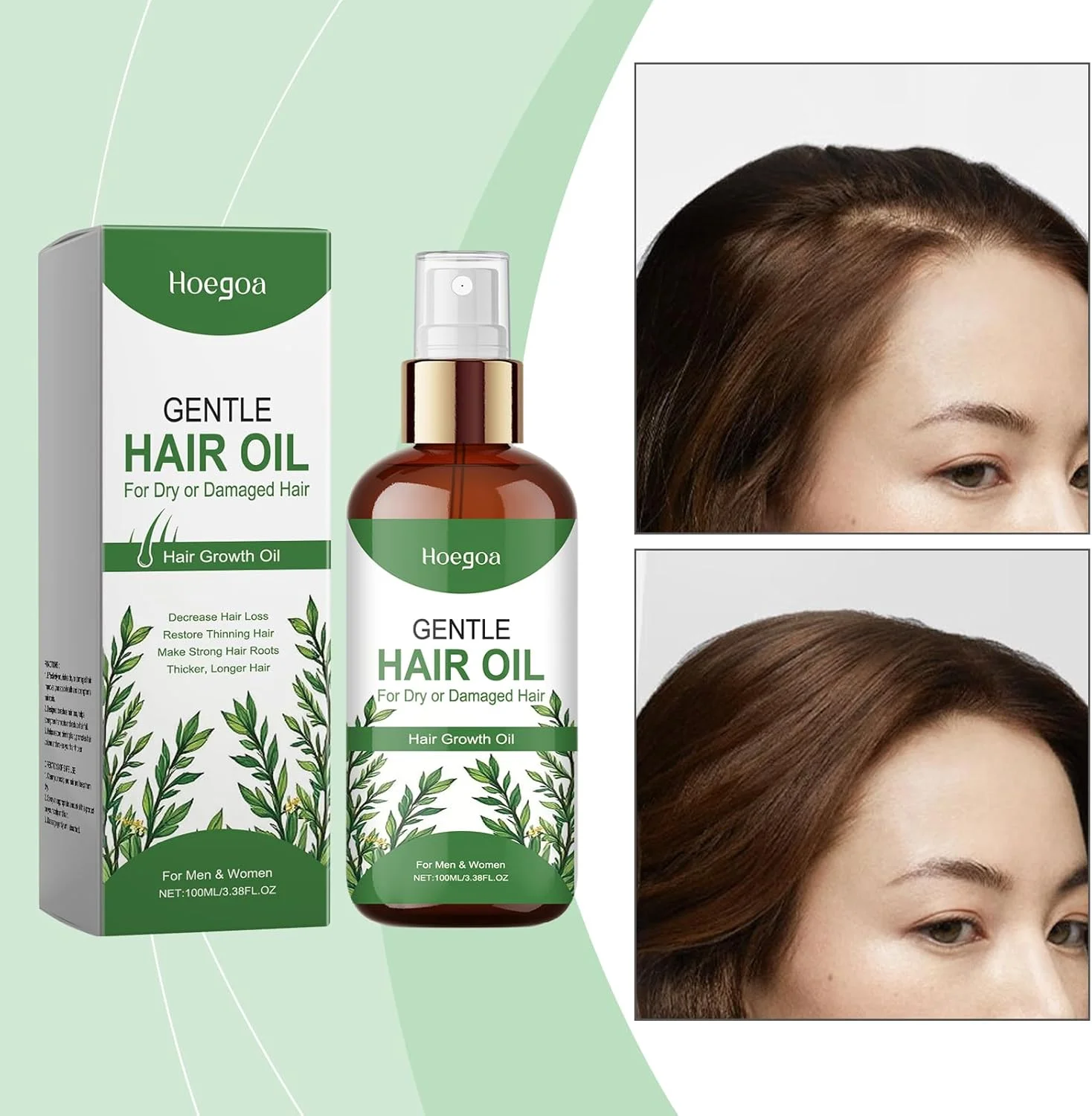 روغن موی طبیعی برای موهای خشک و آسیب دیده، تغذیه عمیق، ترمیم موخوره، افزایش استحکام، درخشندگی و تقویت رشد موهای بلندتر، ضخیم تر و سالم تر به طور طبیعی