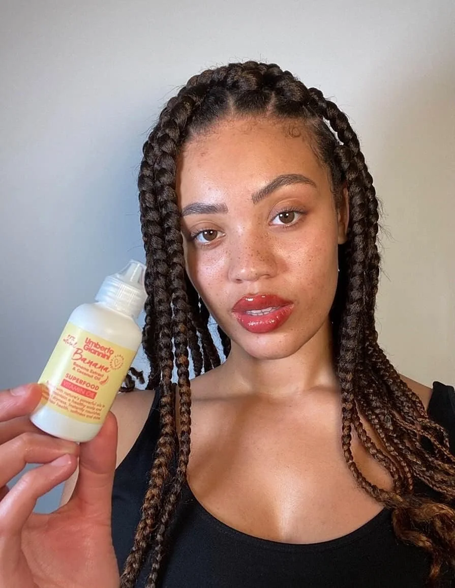 روغن مو و پوست سر مغذی سوپرفود کره موز اومبرتو جیانینی، فرمول روغن حالت دهنده مرطوب کننده وگان و بدون تست حیوانی برای موهای خشک، بافت دار یا وز، 60 میلی لیتر