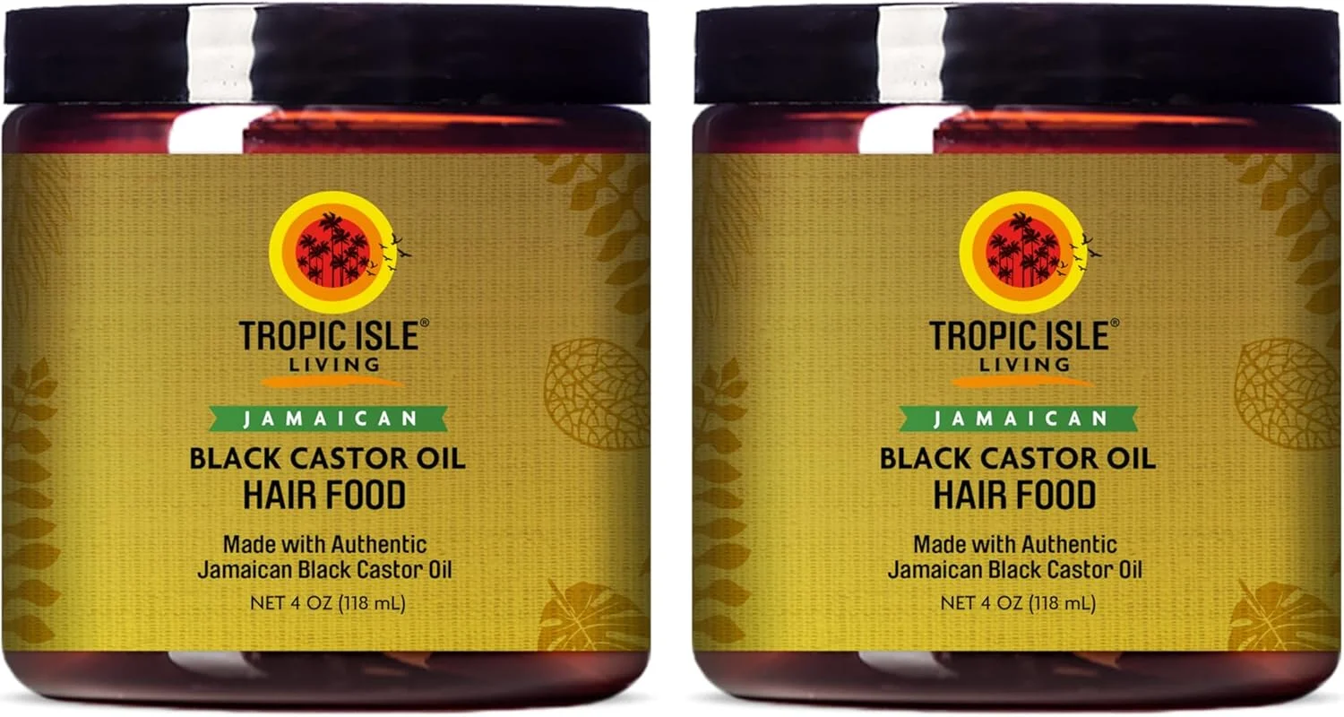 غذای مو روغن کرچک سیاه جامائیکایی تروپیک آیل لیوینگ، 4 اونس